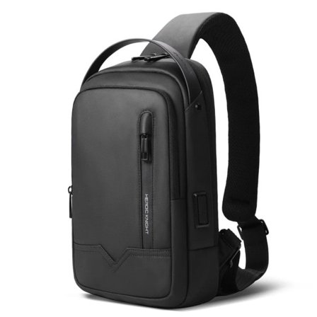 Män's axelväska USB laddning port pack hane vattentät crossbody stöldskydd väskor designer väska