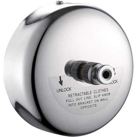 Indtrækkelig tørresnor til indendørs brug, 9 fod linjer, der kan trækkes tilbage |