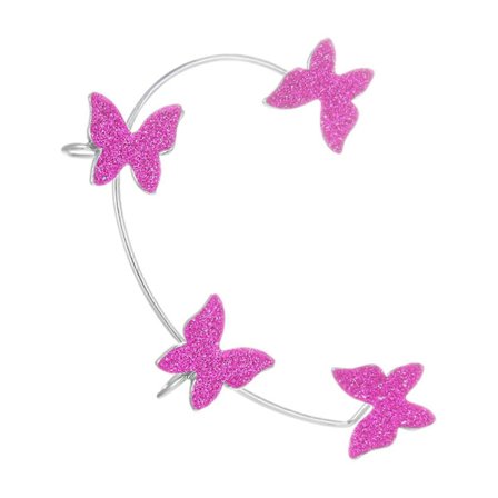 Lysende sommerfugleøreringe, en ørering sommerfugl lysende øreringe uden huller i ørerne