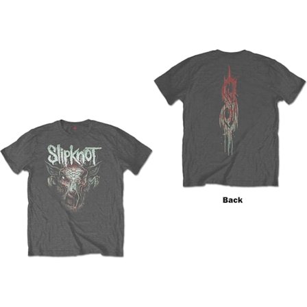 Slipknot Barn/Barn Infected Goat T-shirt 5-6 år Charcoal