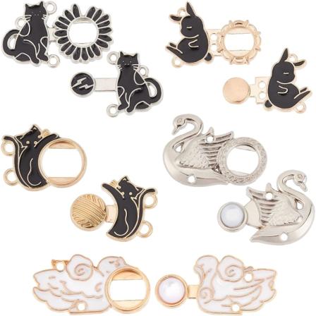 5 stiler bukser midje justerbar spenne jeans spenne utvide knapp innfellbar jeans kjole pin justere klær skjørt trim løs stor hatt genser