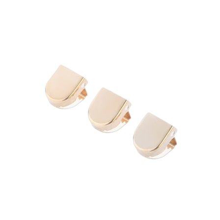 4 st halvcirkelformade skosnörespressspännen Guld Guld