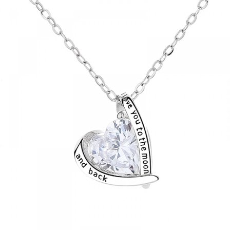 925 Sterling Silver Smycken Zirkon Hänge Halsband 18", Gåvor Till Kvinnor, Mors Dag Gåvor, Födelsedagspresenter Till Kvinnor, Halsband För Kvinnor