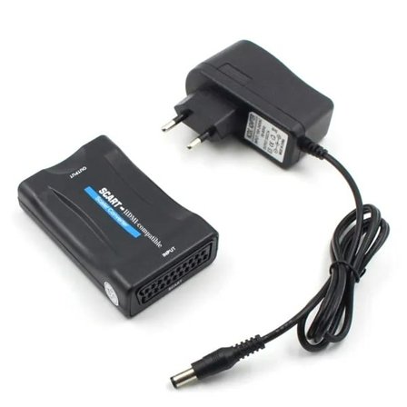 SCART Til HDMI kompatibel Video Lyd Konverter AV Signal Adapter Receiver For HDTV Sky Box