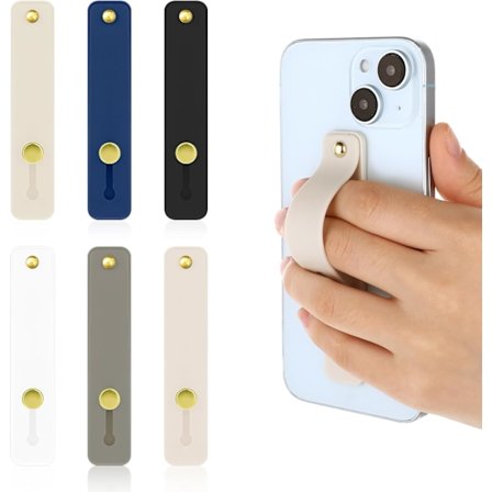 2025 Siste Modell Pakke med 6 Mobiltelefonfingerholder Smarttelefonring Mobiltelefongrep for Baksiden av Mobiltelefon, Bærbar Mobiltelefon