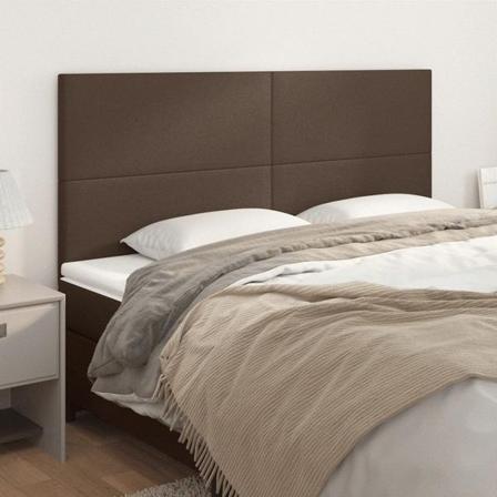 Vidaxl Huvudgavlar 4 St Brun 90x5x78/88 Cm Konstläder Brun