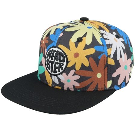 Headster - Svart snapback Keps - Kids Backyard Meadow Black Snapback @ Hatstore