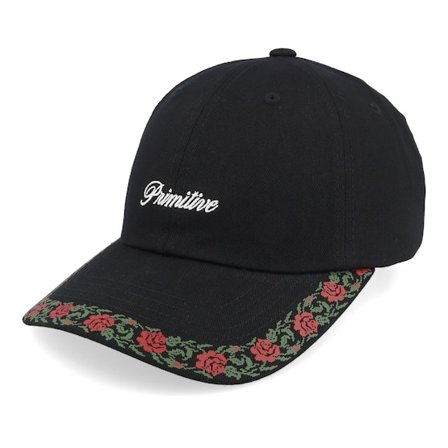 Primitive Apparel - Schwarz Unconstructed Cap - Riviera Strapback Black Dad Cap @ Hatstore