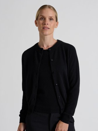 Sort Kashmircardigan "Ingrid" | Kashmina XL