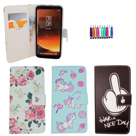 Samsung Galaxy S8 - Läderfodral / Skydd Blå