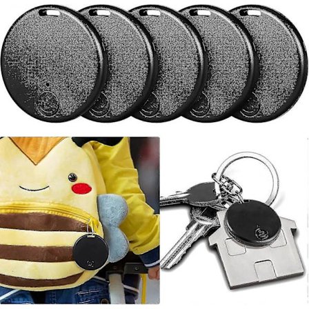 5 kpl Kannettava GPS-seuranta Mobiiliseuranta Älykäs Anti-loss-laite, Sovellushallinta, Musta