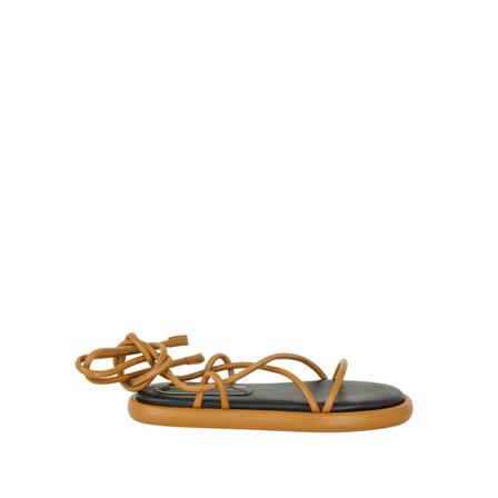 Proenza Schouler Sandal Lamb Pipe Khaki brun, Dam Sandaler, Dam, Storlek: 39 1/2 EU