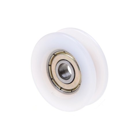 Ny 6*30*10mm U Rille Metal Shield Nylon Pulley Wheels Roller