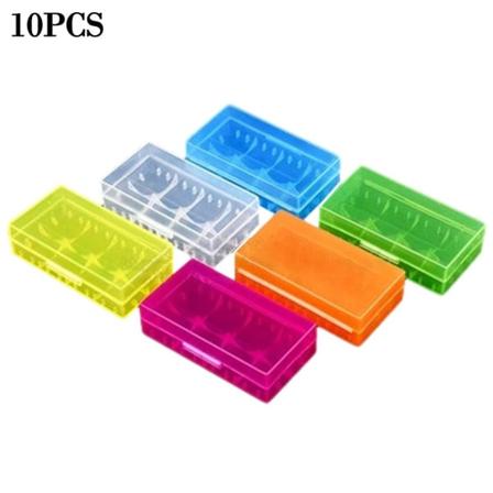 2 Case Akun pidike Säilytys 10 kpl 10 kpl 10pcs