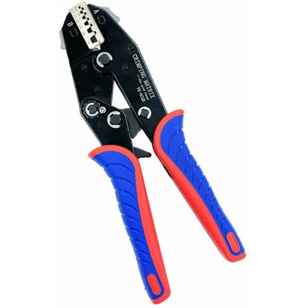 Snabbväxlande crimpverktyg 0,25-10 mm?? (23-7 AWG) Multifunktionell spärrtrådscrimpverktyg för hylsor och isolerade hylsor, flerfärgad