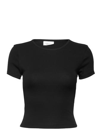 Basic Tight Top T-shirts & Tops Short-sleeved Svart Gina Tricot*Betinget Tilbud