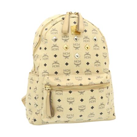 MCM Pre-owned, Backpacks Beige, Dames, Maat:ONE Size
