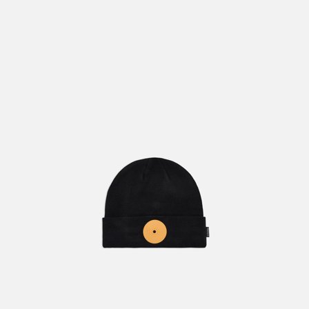Mr Serious Orange Medium Fat Beanie, Black/Orange