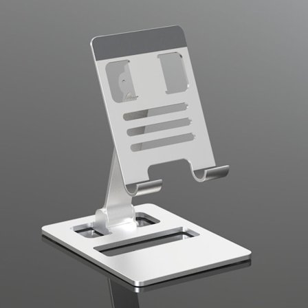 Mobiltelefonhållare, aluminium skrivbordstelefonhållare vagga kontorstillbehör