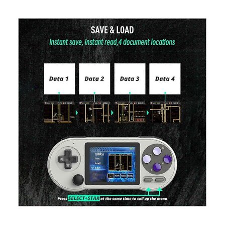 SF2000 Handhållen Spelkonsol Inbyggd 6000 Spel Klassisk Mini 3 Tum Videospelskonsoler Stöd AV.pa