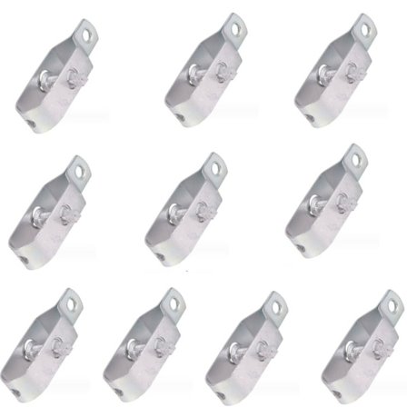 10 Stk Elektrisk Hegn Trådstrammer Galvaniseret Kabel