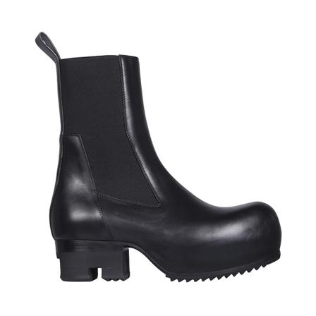 Rick Owens, Leather Boots Czarny, Kobieta, Rozmiar: 36 EU