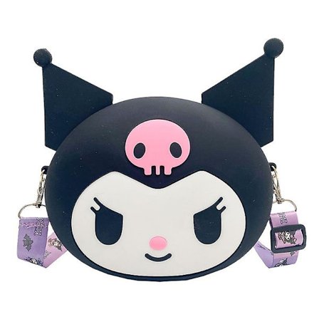 Anime Cartoon Kuromi Silikonväska Messenger Bag Barnväska