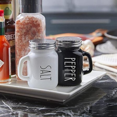 Salt- och Pepparkvarnar i lantlig stil, 4 Oz Söt Salt- och Pepparkvarn, Modern Lantlig Köksdekoration
