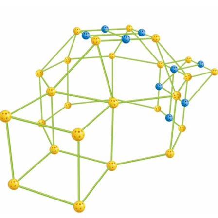 Kreativ Bygge Fort Kit 87 eller 264 Deler Hulekonstruksjonssett