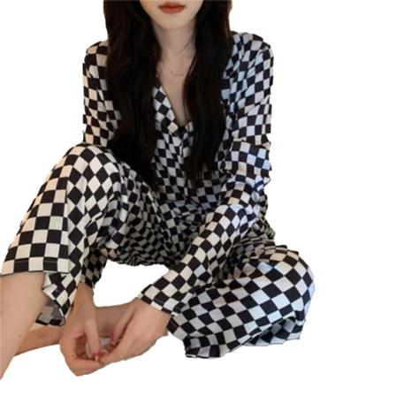 Damesett 2-delt natttøy Oungewear Unone Sleeve Button Down A Style 2 L