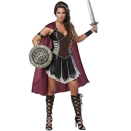 Halloween Xena Gladiator Cosplay Kostyme Kvinnelig Spartan 300 Kriger Antrekk Kjole Romersk Soldat Fancy Dress
