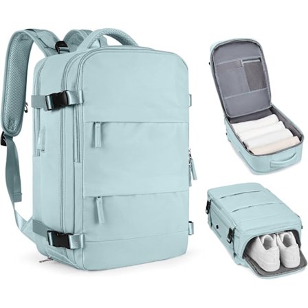 Kabinväska / Ryggsäck / Resväska – Handbagage flyg, Travel Backpack med Torr- och våtsortering 42 x 30 x 20 cm