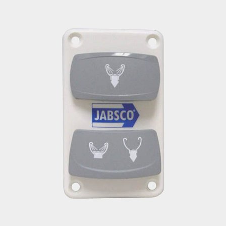 Switch panel for electric marine toilet Jabsco 37045/245, fits Quiet Flush