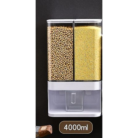 4l Væghængt Kaffe Ris Korn Dispenser Fugtsikker