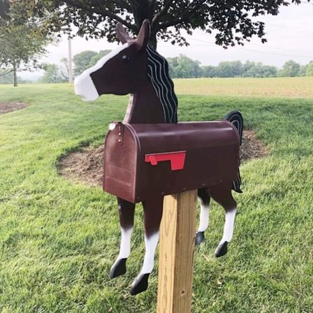 Unik Gosedjur Brevlåda Djur Postlåda Trädgård Bondgård Dekorationer Utomhusprydnader