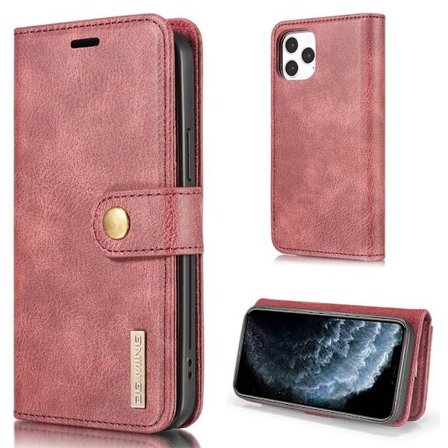 DG.Ming iPhone 13 2-in-1 Lommebok Etui - Rød