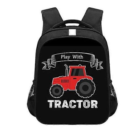 Leg med traktorprint rygsæk teenager drenge piger skoletasker tegneserie traktor skoletaske mode daypack rygsække rygsække