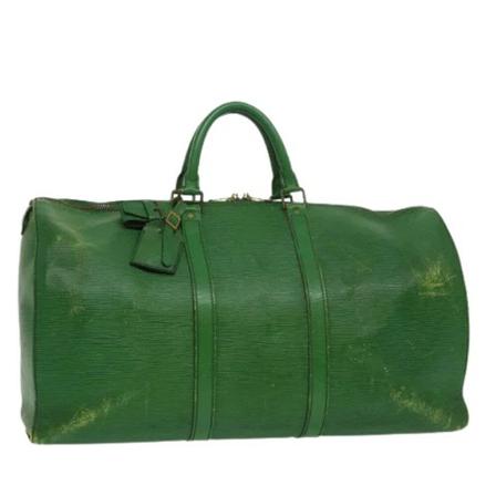Louis Vuitton Vintage Pre-owned Keepall HandTas , Groen , unisex , Maat: ONE Size Vintage Tassen
