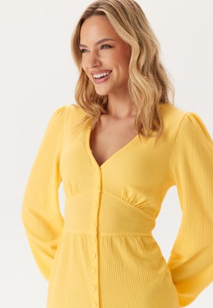 BUBBLEROOM Structure Button Midi Dress Vaatteet