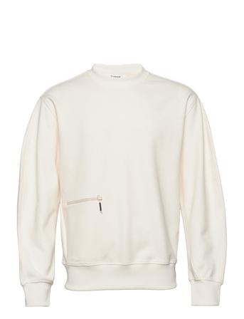 Track Sweatshirt Sweat-shirt Tröja Creme Rains