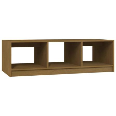 Vidaxl Soffbord Honungbrun 110x50x34 Cm Massiv Furu Brun