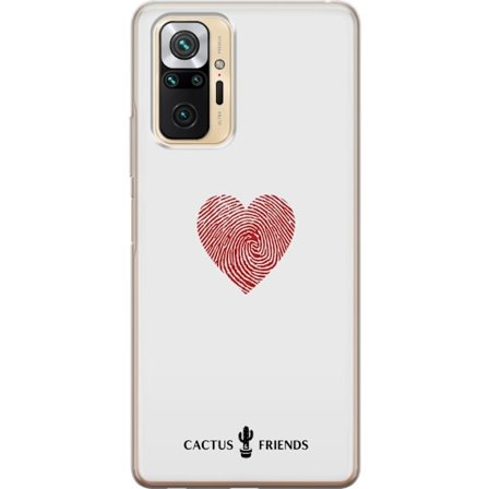 Kompatibel Mobilcover til Xiaomi Xiaomi Redmi Note 10 Pro Cactus and Friends - Fingerprint Love