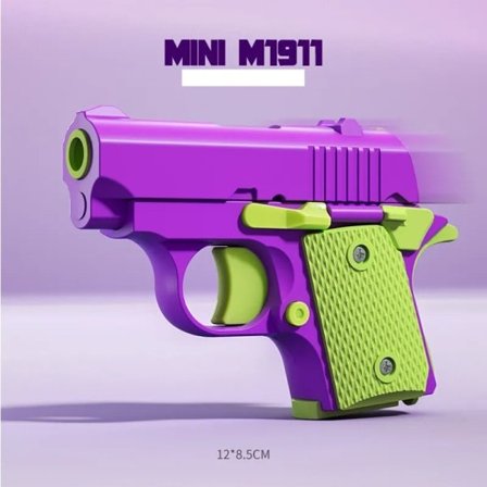 Mini 1911 Barn'S Toy Gun 3D Printing Fidget Toy För Barn Vuxna Stress Lättnad Leksak