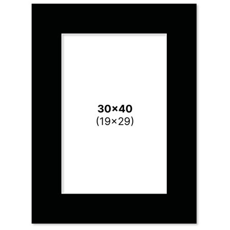 Pen Store Passepartout Black 30x40 cm