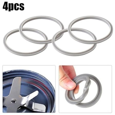 Packningsersättning gummitätningsringstätningar packningsdel för Nutribullet-tillbehör mixer 900w 4 st