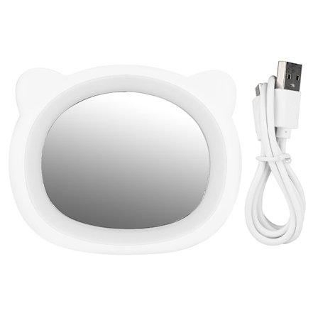 USB-drevet bærbar LED-sminke speil Mini Fill Light speil kosmetisk verktøy (hvit)