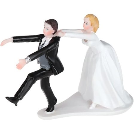 Bryllupskage Toppere, Resin Brud og Brudgom Figur, Par Roma