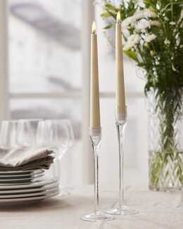 LED Antiklys 2-pak Flamme Candy batteridrevne Lys gul