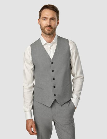 Shaping New Tomorrow - Essential Vest - Dark Grey Melange - Herre - Størrelse S
