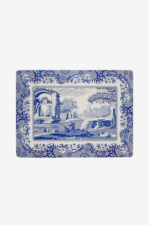 Pimpernel - Bordsunderlägg Blue Italian 4-pack - Blå - Löpare & tabletter - Från Homeroom